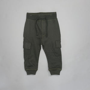 Olive Cargo Joggers 12M