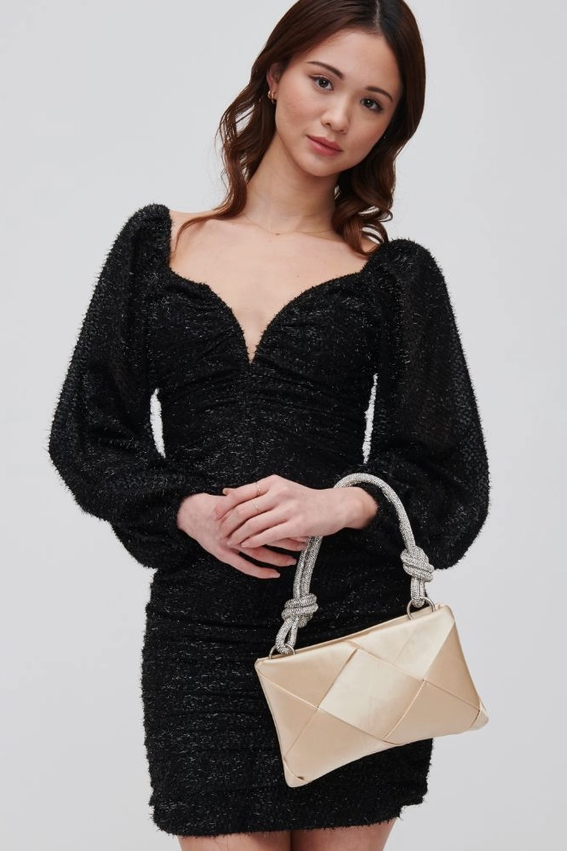 Valkyrie Woven Evening Bag Champagne