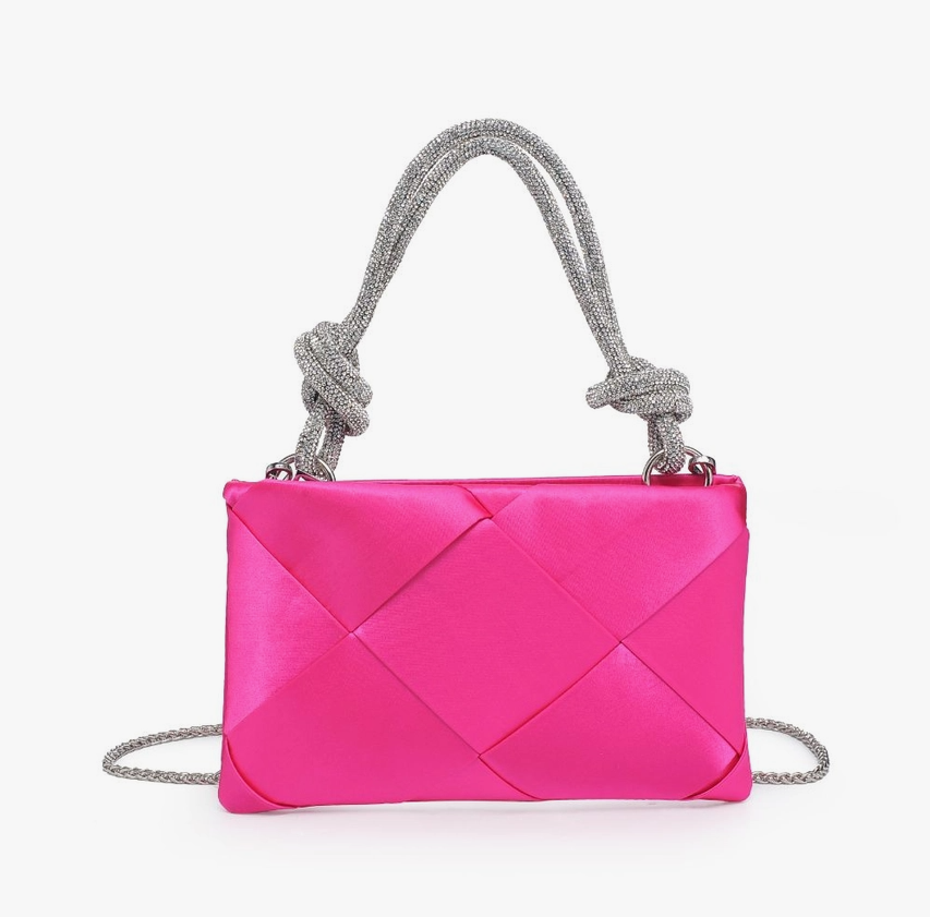 Valkyrie Woven Evening Bag Magenta