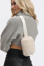 Load image into Gallery viewer, Santi Sherpa Belt Bag Fanny Pack Ivory