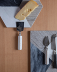 Geometric Marble Triangular Cheese Set