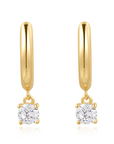 Gold Drop Solitaire Huggies