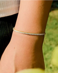 Gold CZ Tennis Bracelet