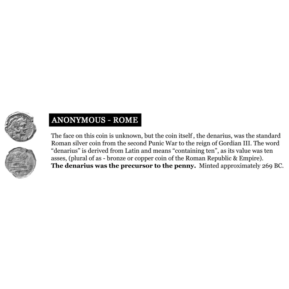 Gold Fira Framed Coin Ring