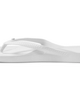 Crystal White Arch Support Flip Flops