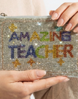Amazing Teacher Pave Coin Purse