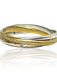 Mixed Metal Trinity Bangle