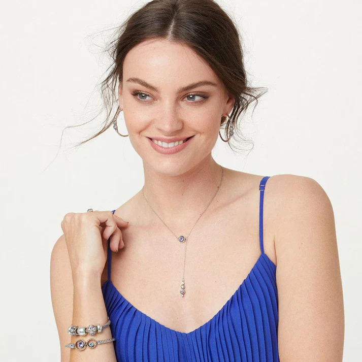 Sil/Tanz Halo Hinged Bangle