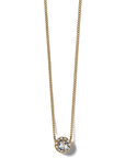 Illumina Mini GLD Sltre Necklace