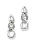 Cleo Pave Silver Drop Link