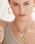 Cascade Heart Necklace Reversible