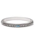 Pretty Tough Gem Hinged Bangle