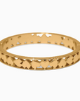 Mystery Of Love Golden Heart Bangle