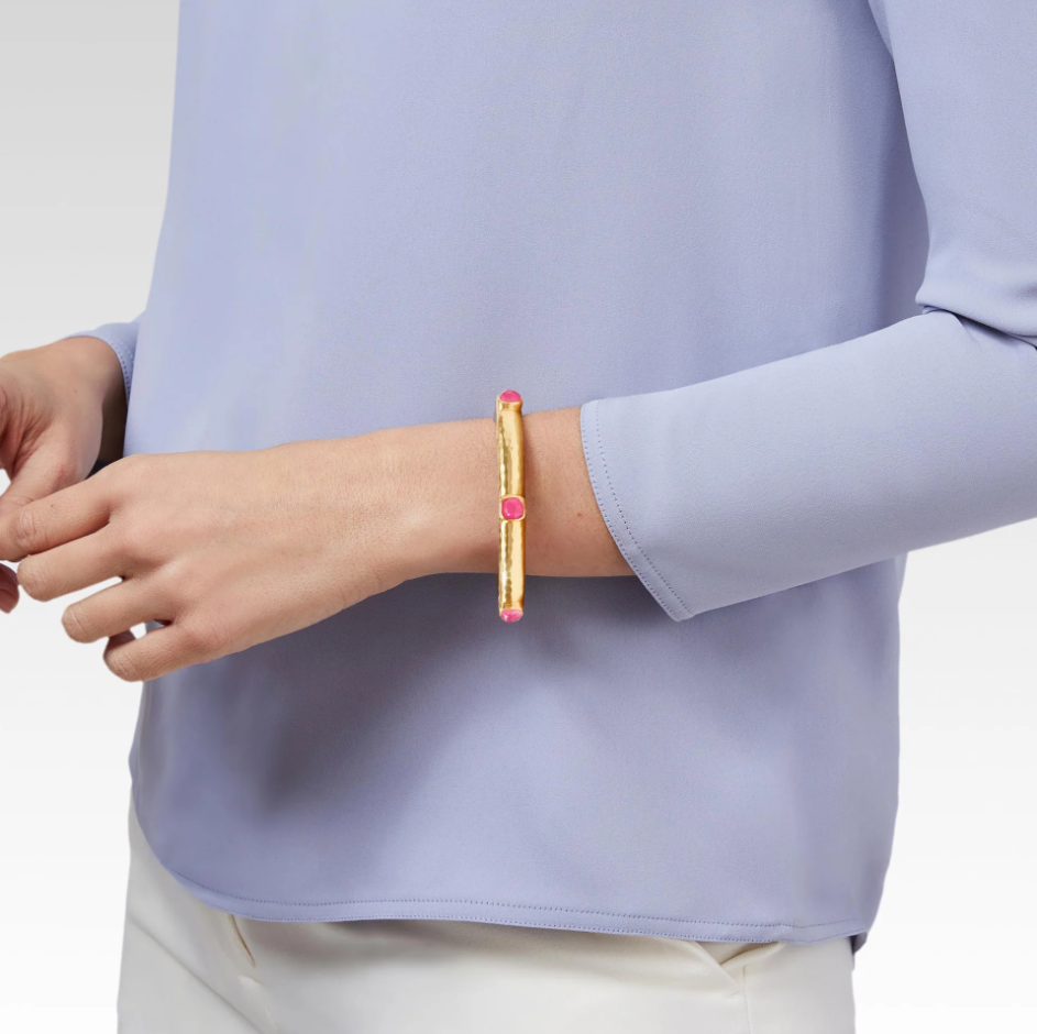 Catalina Hinge Bangle - Capri Blue