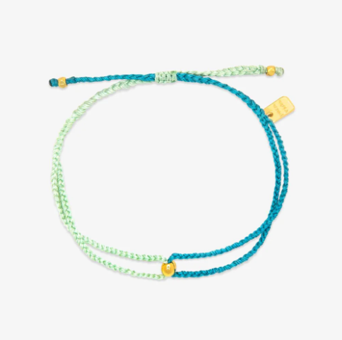 Dainty Two-Tone Bracelet - Blue