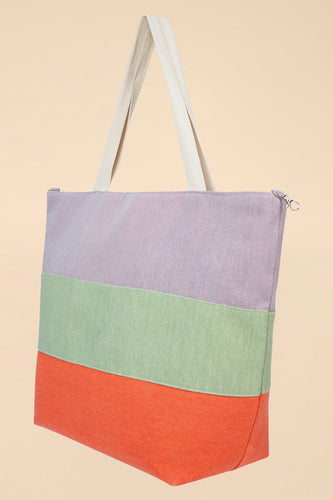 Lilac/Sage/Tangerine Boho Bag