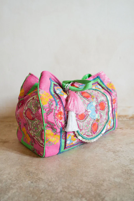 Boho Bag Lurex Pink