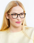 Davis Blue Light Glasses - Onyx/Bamboo