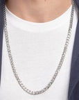 Mens Long Chain Link Necklace