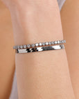 Love 2 Chain Tennis Bracelet