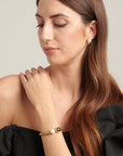 Gold & Pearl Beaded Bracelet