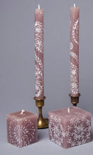 Load image into Gallery viewer, 9&quot; Taper Candle Pair Brown Henna
