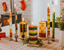 Load image into Gallery viewer, Holiday Candles Christmas Taper Pair