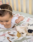 Zebra Comforter with Rubber Teether