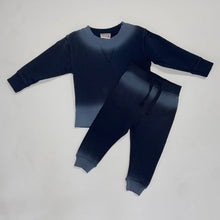 Load image into Gallery viewer, Navy Ombre Sweatsuit 12M