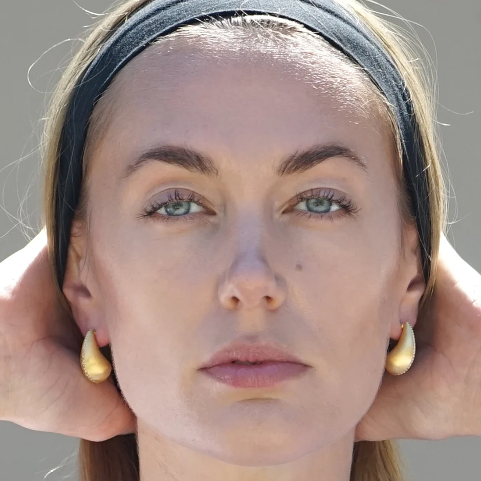 Gold Gia Tear Drop Earrings