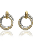 Mixed Metal Trinity Earrings