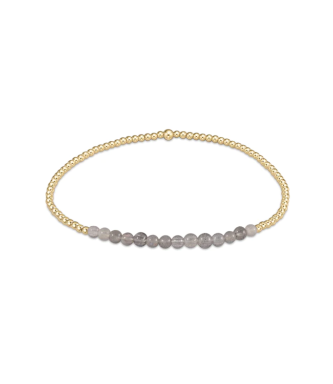 Gold Bliss 2MM Bracelet - Labradorite