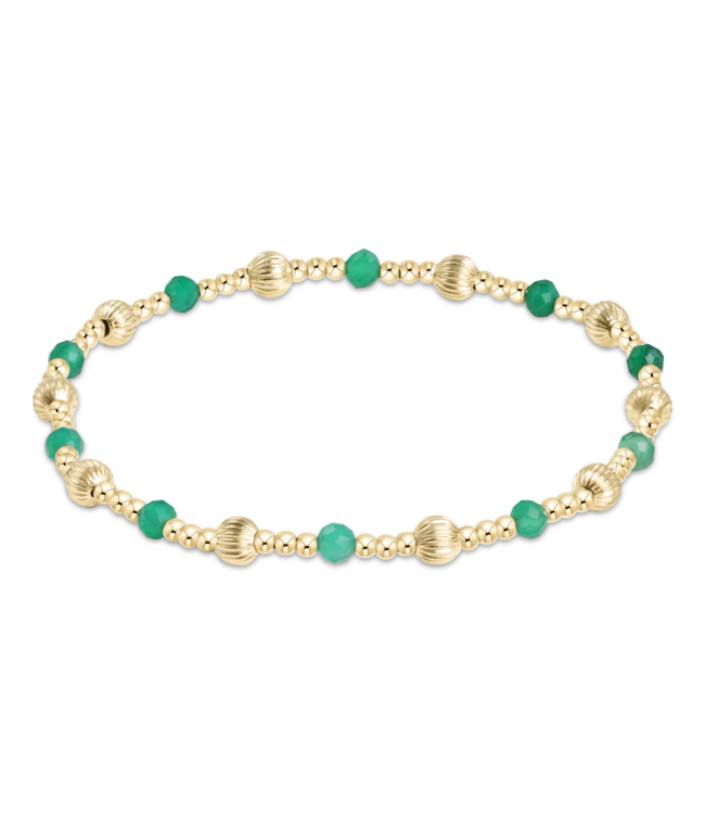 Dignity Sincerit 4MM Bracelet Green Onyx