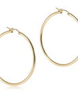 Smooth Round 2" Hoop - Gold