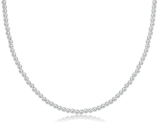 15" Classic 3MM Choker - Silver