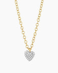 Small Heart Pendant Necklace Gold
