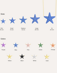 Mini Star Pendant Necklace - Black