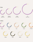 Two-Tone Medium Hoop Earrings - Black