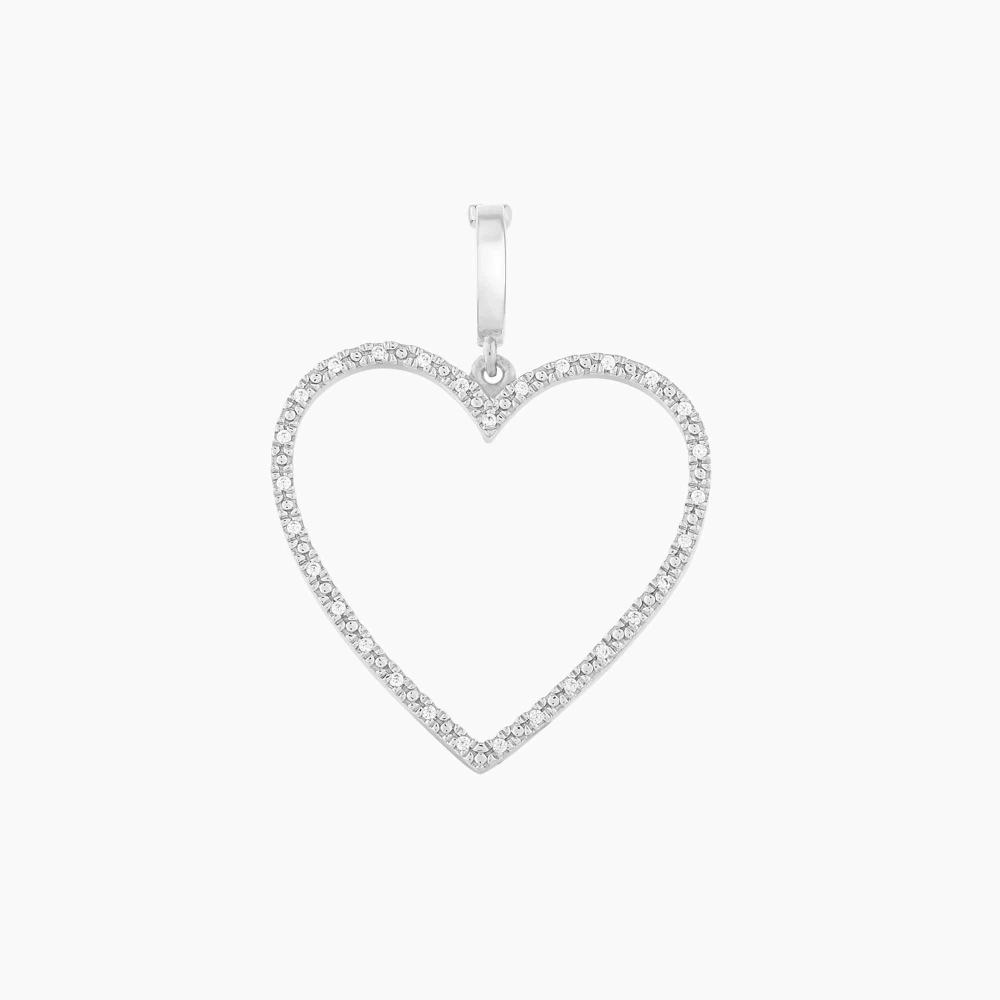 Diamond Heart Silver
