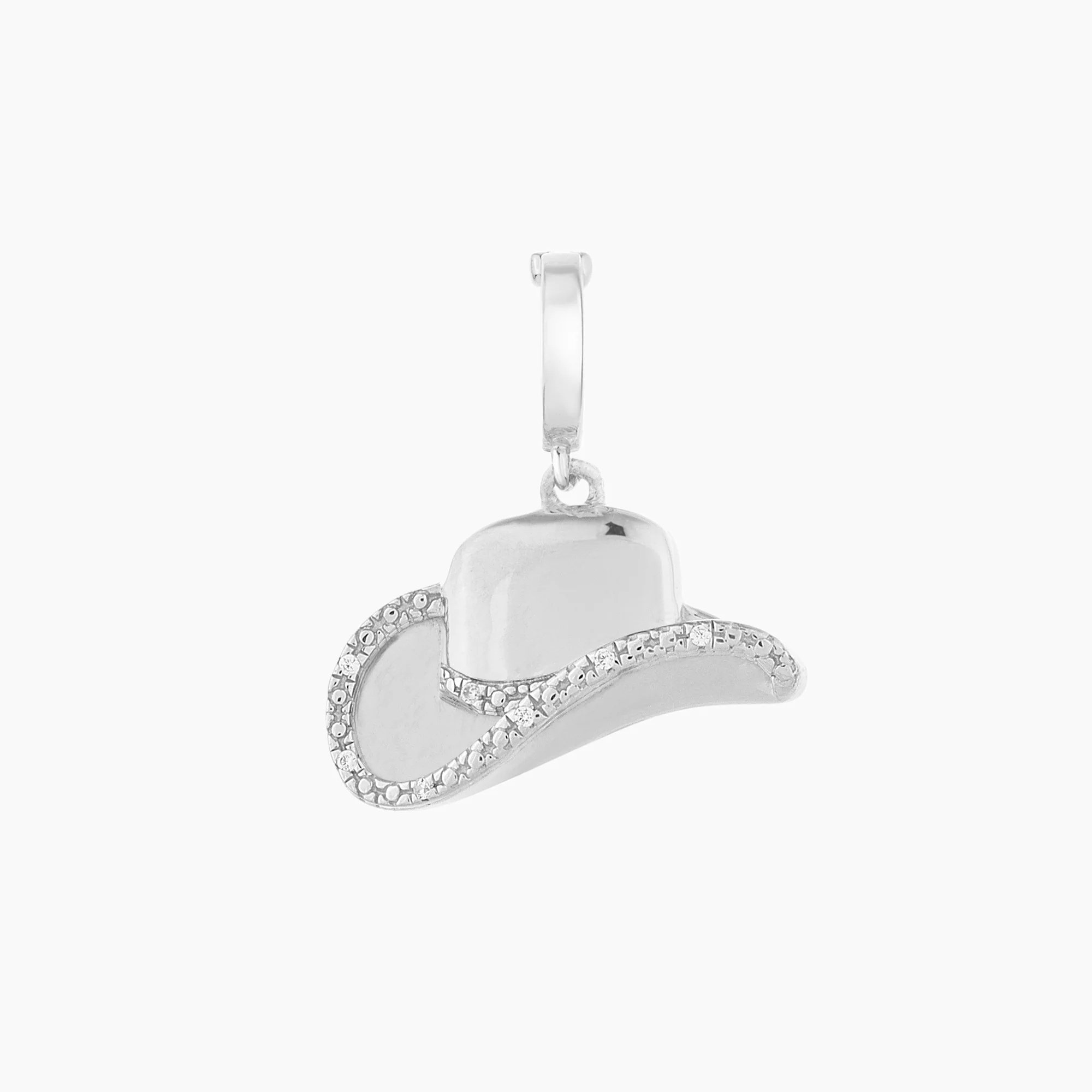Cowboy Hat Charm Silver