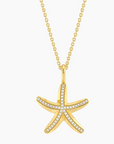 Waterproof Starfish Pendant Necklace