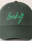 Lucky Embroidered Baseball Cap