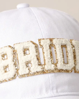 Bride Chenille Patch Baseball Cap