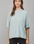 Cashmere Blend Short Sleeve Sweater