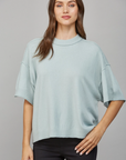 Cashmere Blend Short Sleeve Sweater
