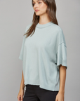 Cashmere Blend Short Sleeve Sweater