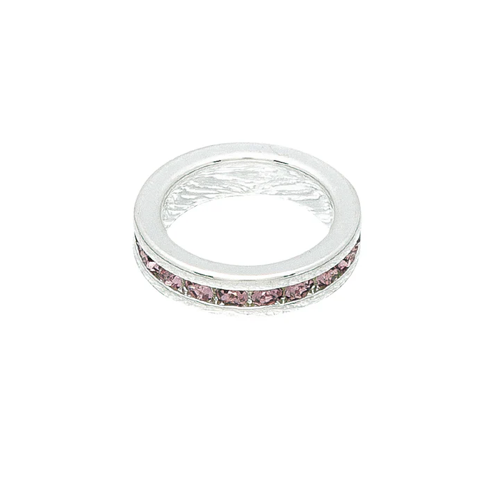 Birthstone Charm Febuary White Gold