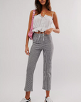 In My Feelings Slim Crop Pants - White