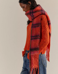 Highland Plaid Skinny Scarf