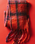 Highland Plaid Skinny Scarf